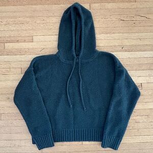 CLUB MONACO Boucle Hoodie Cozy Luxe Loungewear M Forrest Green